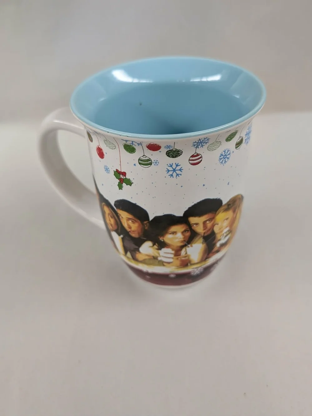 FRIENDS Ceramic Mug - White Exterior with Tan Handle